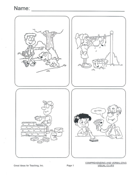 Comprehending and Verbalizing Visual Clues