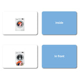 Prepositions Flashcards: 40 Positional Language Photo Cards