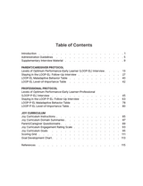 Levels of Optimum Performance Early Learner (LOOP-EL): Structured Interviews for the MOTAS-EL